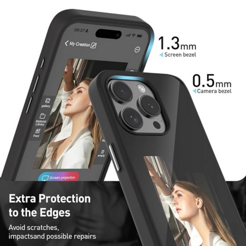 InkCast™ Case- Photo Smart Cast Case for iPhone 15, 14, & 13